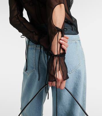 Mobius sheer silk top | Christopher Esber