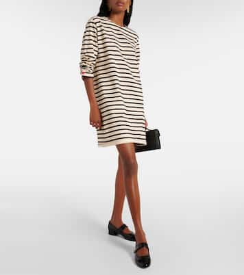 Striped cotton minidress | Tory Burch