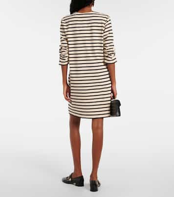 Striped cotton minidress | Tory Burch