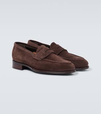 Bradley II suede penny loafers | George Cleverley