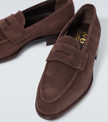 Bradley II suede penny loafers | George Cleverley