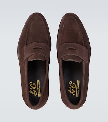 Bradley II suede penny loafers | George Cleverley