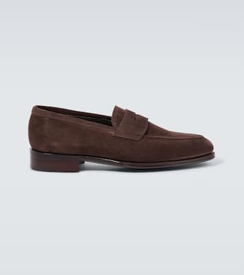 Bradley II suede penny loafers | George Cleverley