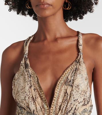 Robe longue Throne Room en soie | Camilla