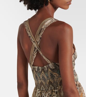 Robe longue Throne Room en soie | Camilla