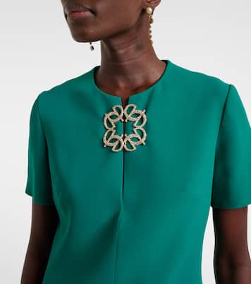 Verziertes Minikleid aus Cady | Elie Saab