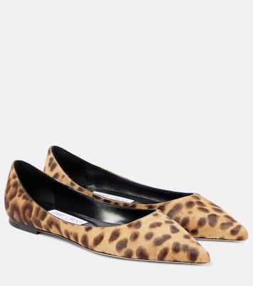 Love leopard-print ballet flats | Jimmy Choo
