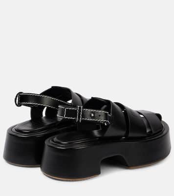 Plateausandalen aus Leder | JW Anderson