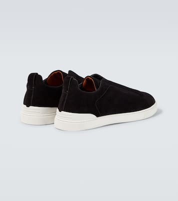 Triple Stitch suede sneakers | Zegna