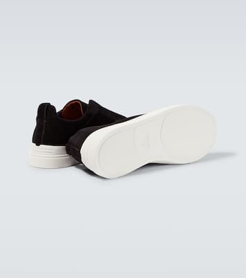 Triple Stitch suede sneakers | Zegna