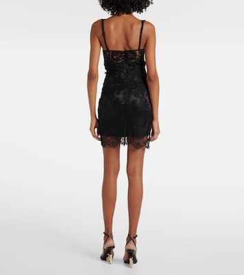 Robe en dentelle de coton mélangé | Dolce&Gabbana