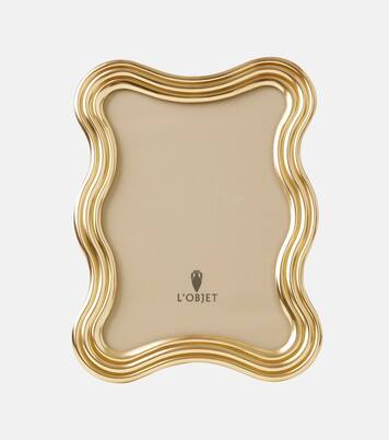 Ripple 24kt gold-plated picture frame | L'Objet
