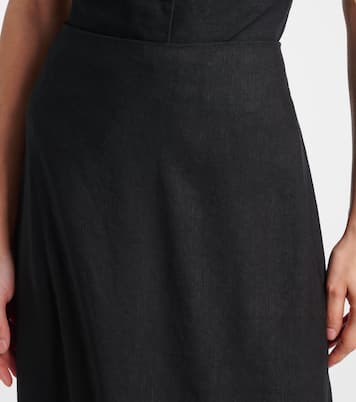 Midiskirt Serano aus einem Leinengemisch | Rixo