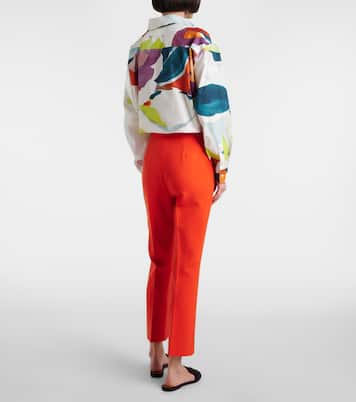 Gerade High-Rise-Hose Nepeta | Max Mara