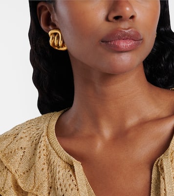 Pendientes Ellis chapados en oro | Jennifer Behr