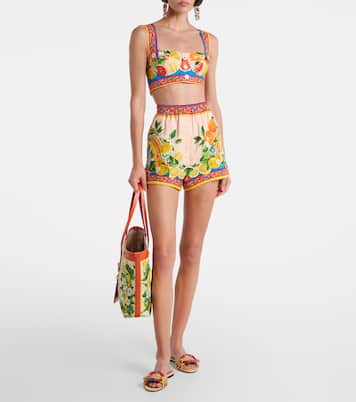 Verzierte Pantoletten Taormina aus Raffiabast | Dolce&Gabbana