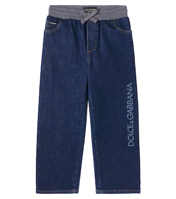 Jeans rectos con logo | Dolce&Gabbana Kids