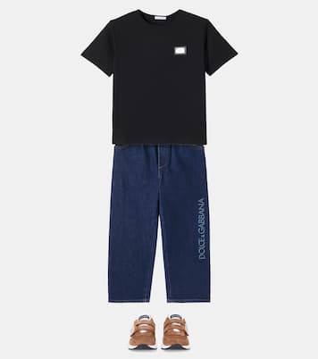 Jeans rectos con logo | Dolce&Gabbana Kids