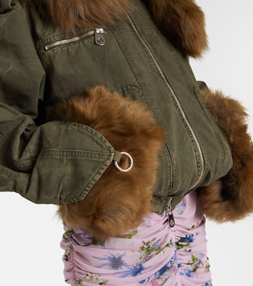 Bomberjacke aus Baumwoll-Canvas | Blumarine