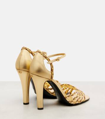 Hi Dolly 105 braided leather pumps | Valentino Garavani