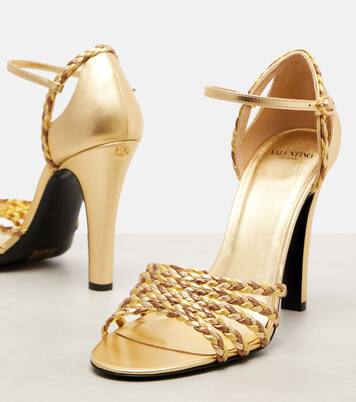 Hi Dolly 105 braided leather pumps | Valentino Garavani