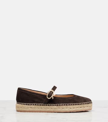 Espadrilles Elda aus Veloursleder | Gianvito Rossi