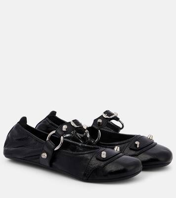 Mary-Jane-Ballerinas Le City aus Leder | Balenciaga