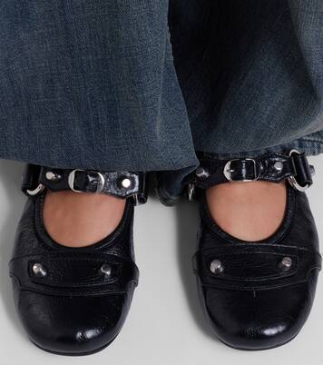 Le City leather Mary Jane flats | Balenciaga