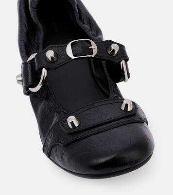 Mary-Jane-Ballerinas Le City aus Leder | Balenciaga