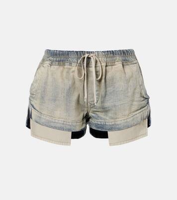 Faded denim shorts | Rick Owens