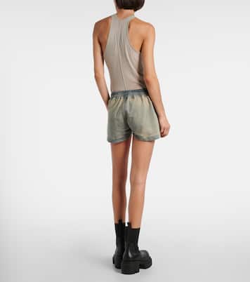Faded denim shorts | Rick Owens