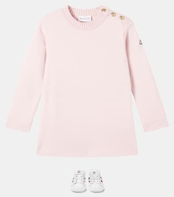 Embellished cotton dress | Moncler Enfant