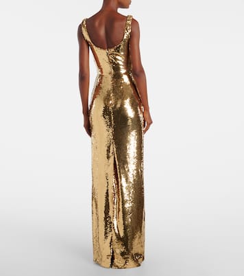 Robe longue à sequins | Monique Lhuillier