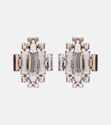 Clip-Ohrringe mit Kristallen | Saint Laurent