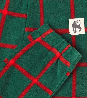 Checked fleece sweatpants | Mini Rodini