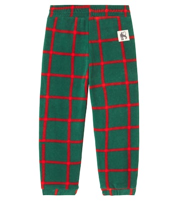 Checked fleece sweatpants | Mini Rodini
