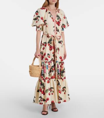 Robe chemise Notes From The Road imprimée en coton | Camilla