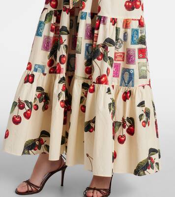 Robe chemise Notes From The Road imprimée en coton | Camilla