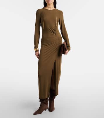 Jamie 25 suede ankle boots | Amina Muaddi