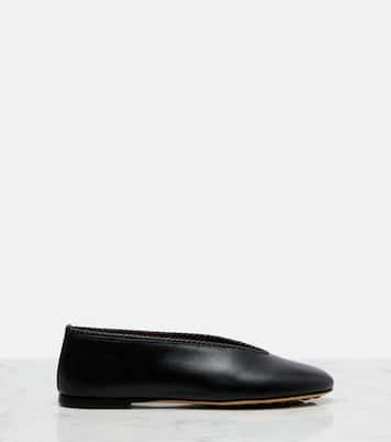 Rosa leather ballet flats | Bottega Veneta