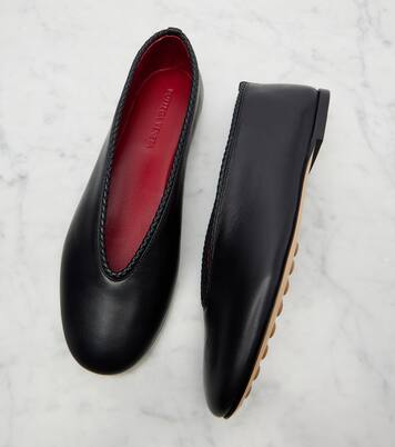 Rosa leather ballet flats | Bottega Veneta