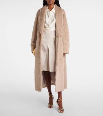 Embellished low-rise cotton-blend midi skirt | Jacques Wei