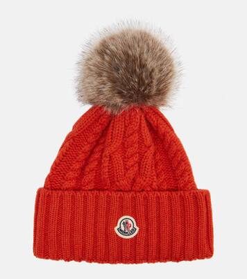 Berretto in misto lana e cashmere a trecce | Moncler