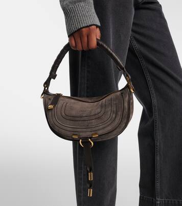 Borsa a spalla Marcie Mini in suede | Chloé