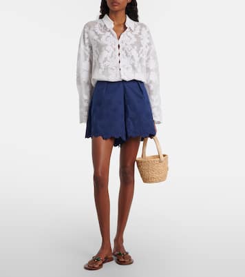 Embroidered cotton shirt | Juliet Dunn