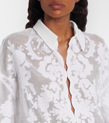 Embroidered cotton shirt | Juliet Dunn