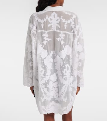 Embroidered cotton shirt | Juliet Dunn