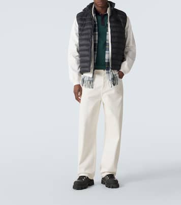 Embroidered cotton piqué polo shirt | Moncler