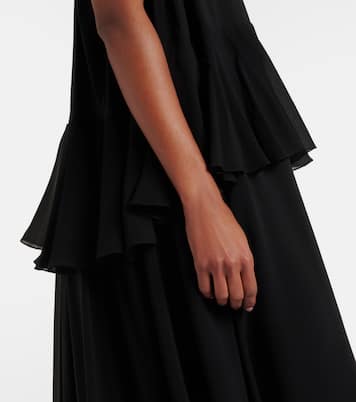 Abito lungo in georgette di seta  | Chloé