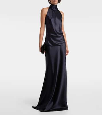 Chilton silk-blend charmeuse top | Ralph Lauren Collection